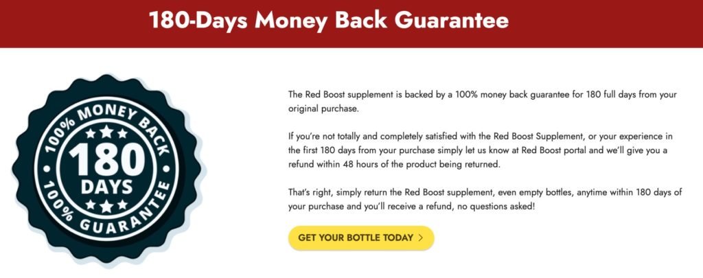 redboost money back guarantee